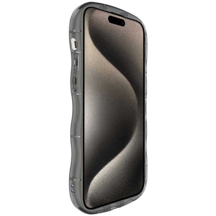 Bild 5, IMAK iPhone 15 Pro Skal TPU Tonad Svart