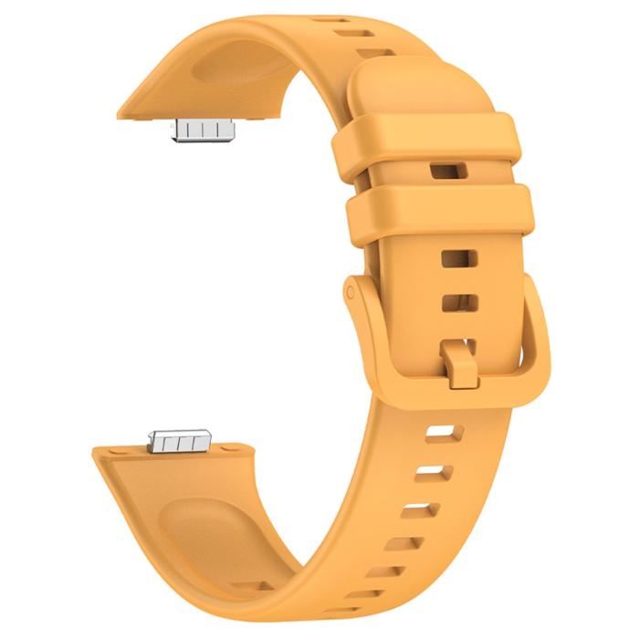 Bild 1, Huawei Watch Fit 3 Klockarmband Silikon Gul