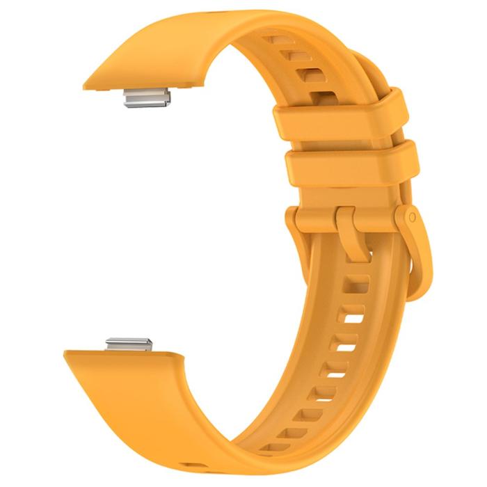 Bild 2, Huawei Watch Fit 3 Klockarmband Silikon Gul