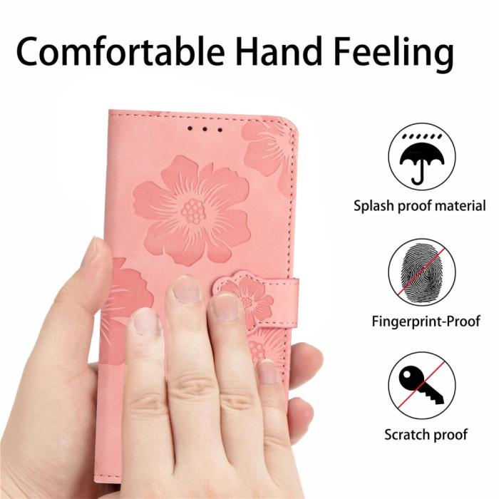 Bild 5, Samsung Galaxy S24 Ultra Fodral Blommigt Tryck Rosa