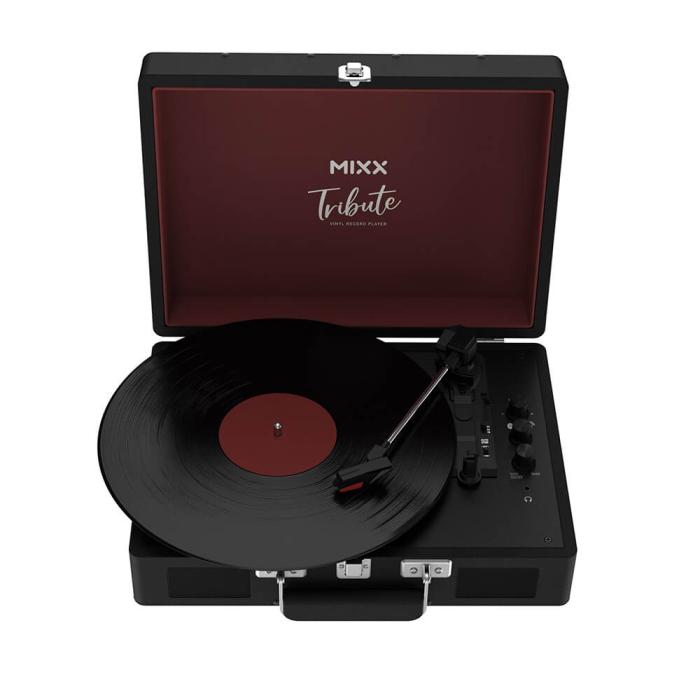 Bild 5, MIXX Vinylskivspelare Tribute Stereo Högtalare Svart
