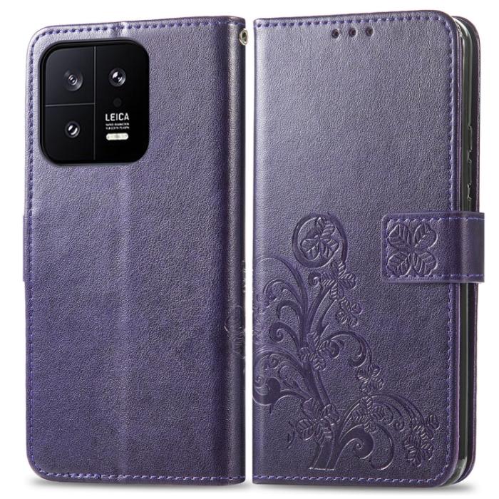 Bild 2, Xiaomi 13 5G Fodral Med Blommigt Tryck Lila