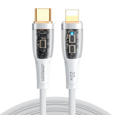 Joyroom 1.2m 20W USB-C - Lightning Nylonkabel Vit