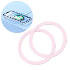 Joyroom 2-PACK MagSafe Magnetiska Metall Ringar Rosa