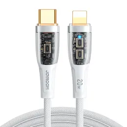 Joyroom 1.2m 20W USB-C - Lightning Nylonkabel Vit