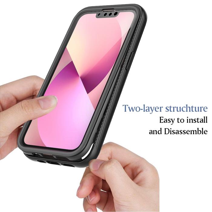 Bild 3, iPhone 13 Mini Skal 360 Hybrid Defense Svart