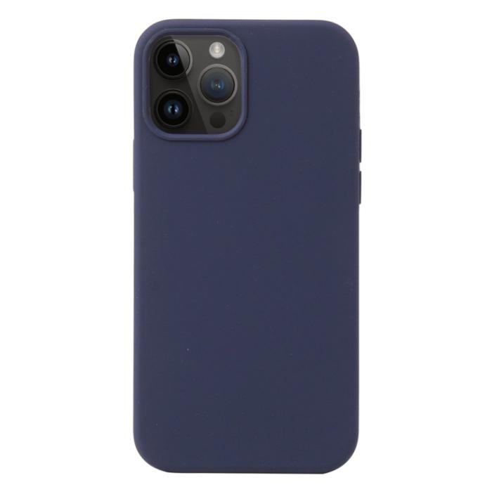 Bild 1, iPhone 15 Pro Skal Liquid Silikon Mörk Blå