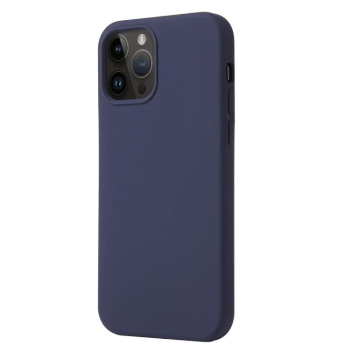 Bild 2, iPhone 15 Pro Skal Liquid Silikon Mörk Blå
