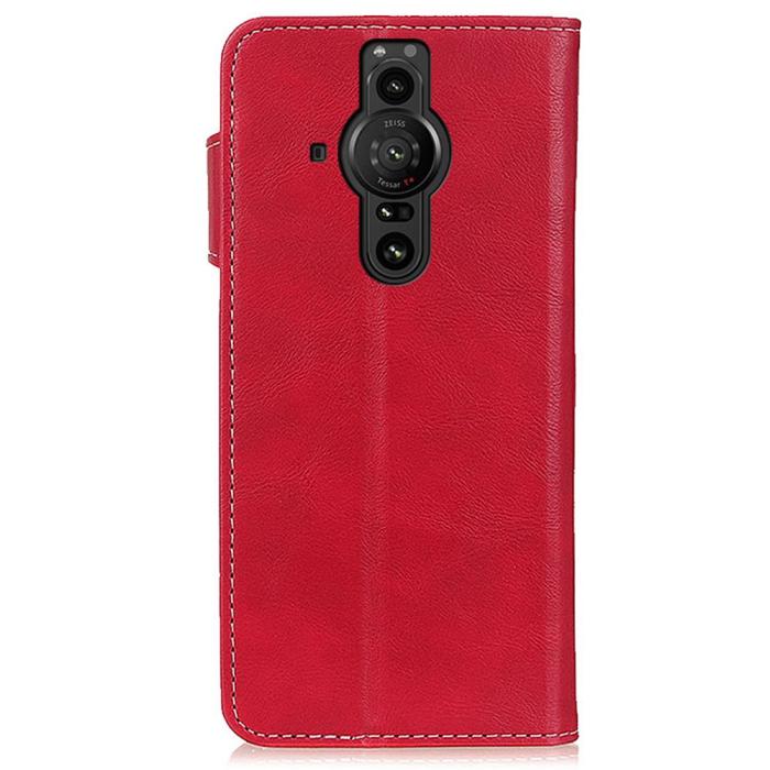 Bild 3, Sony Xperia Pro-I Fodral S-Line Läder Röd