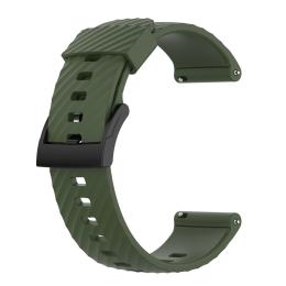 Silikon Armband För Suunto (24mm) Mörk Grön