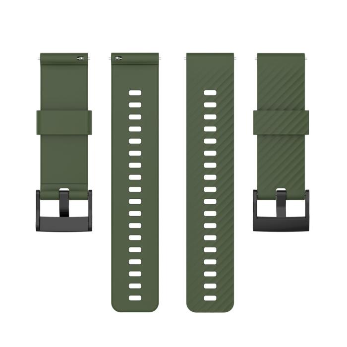 Bild 5, Silikon Armband För Suunto (24mm) Mörk Grön
