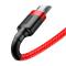 Baseus Cafule 1m Micro USB QC3.0 Laddningskabel - Röd