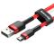 Baseus Cafule 1m Micro USB QC3.0 Laddningskabel - Röd