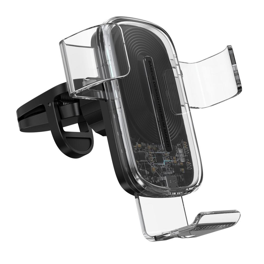 Baseus 15W Trådlös Qi Laddare För Bil - Transparent