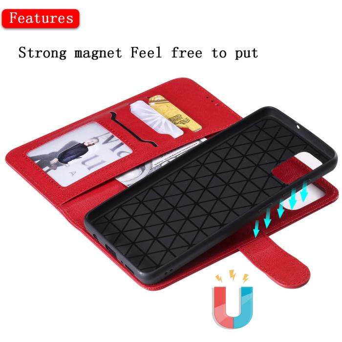 Bild 5, Samsung Galaxy A51 - 2in1 Magnet Skal / Plånboksfodral - Röd