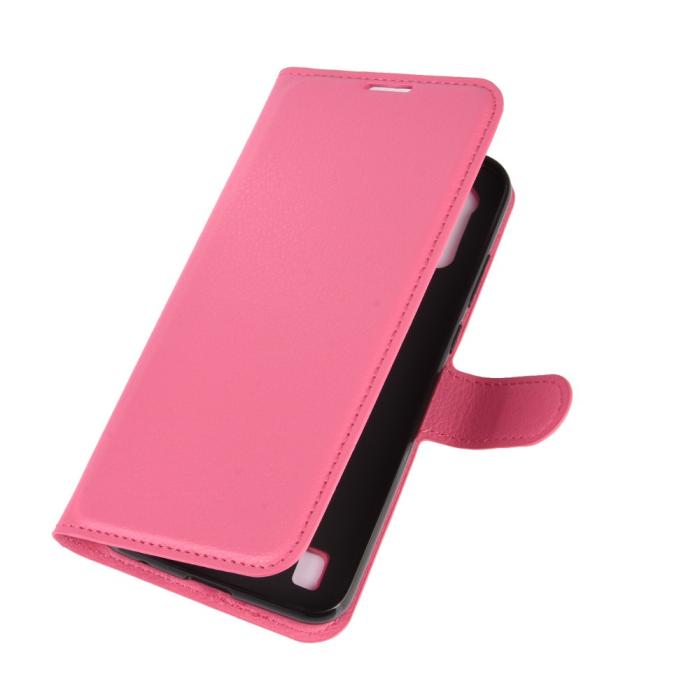 Bild 2, Motorola Moto E6s (2020) - Litchi Plånboksfodral - Rosa