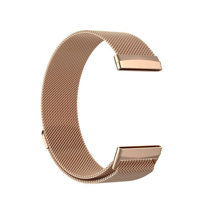Bild 5, Milanese Loop Metall Armband Fitbit Versa 3/Fitbit Sense - Roséguld