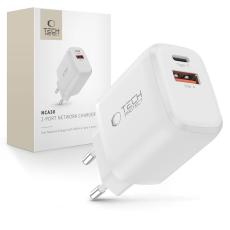 Tech-Protect 30W V&auml;ggladdare PD QC3.0 USB-C / USB-A Vit