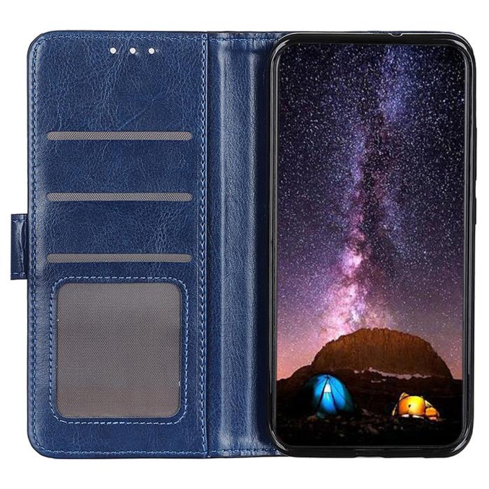 Bild 5, Samsung Galaxy A03 Fodral Crazy Horse Blå