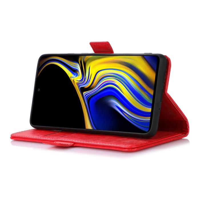 Bild 4, Samsung Galaxy A53 5G Fodral Crazy Horse Röd