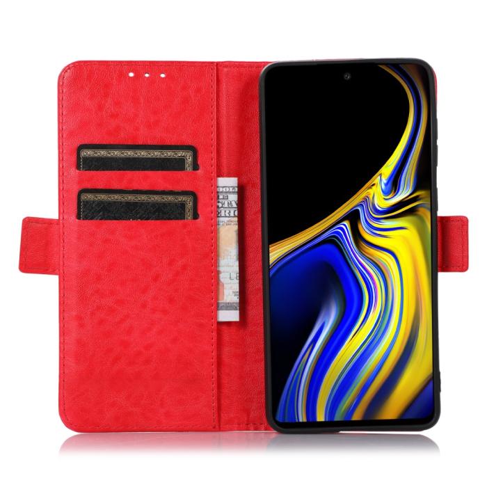 Bild 5, Samsung Galaxy A53 5G Fodral Crazy Horse Röd