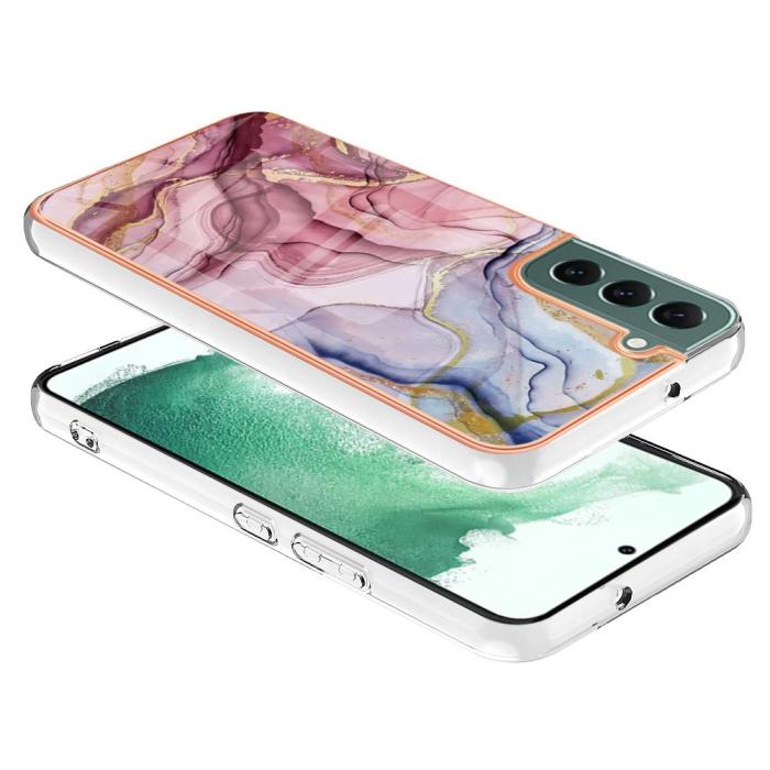 Bild 3, Samsung Galaxy S23 Plus Skal Marmor TPU Roséguld