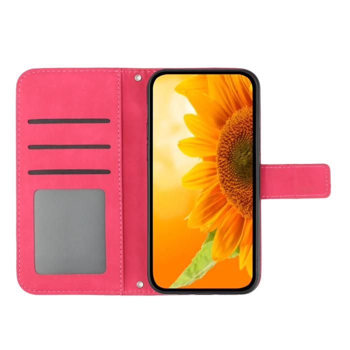 Bild 3, Samsung Galaxy A57 5G Fodral Solros Tryck Rosa