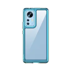 Xiaomi 12 Skal Hybrid Akryl Transparent/Bl&aring;