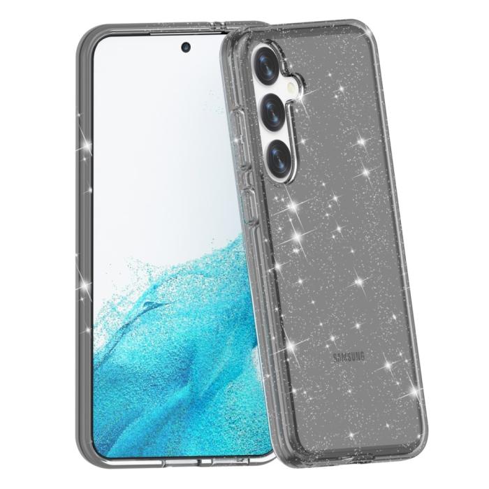 Bild 4, Samsung Galaxy S24 Skal Sparkling Glitter Svart