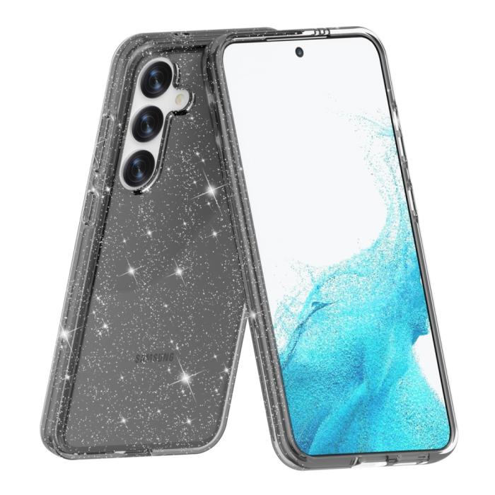 Bild 5, Samsung Galaxy S24 Skal Sparkling Glitter Svart