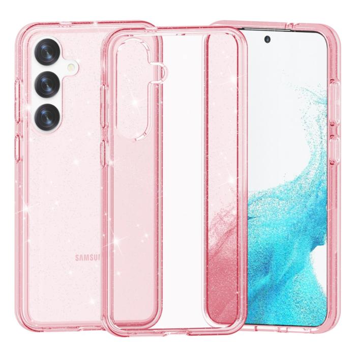 Bild 2, Samsung Galaxy S24 Skal Sparkling Glitter Rosa