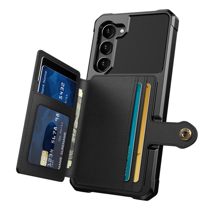 Bild 3, Samsung Galaxy S23 Skal Med Magnetisk Plånbok Svart