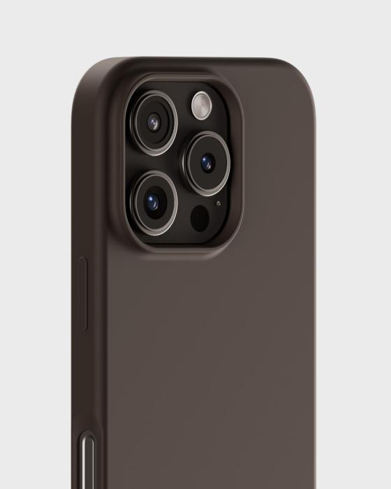 Bild 4, holdit iPhone 16 Pro Mobilskal Silikon Chocolate