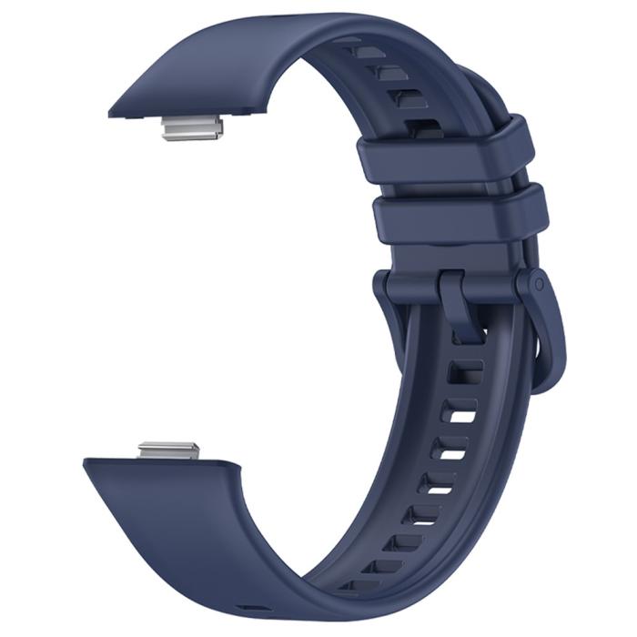 Bild 2, Huawei Watch Fit 3 Klockarmband Silikon Mörkblå
