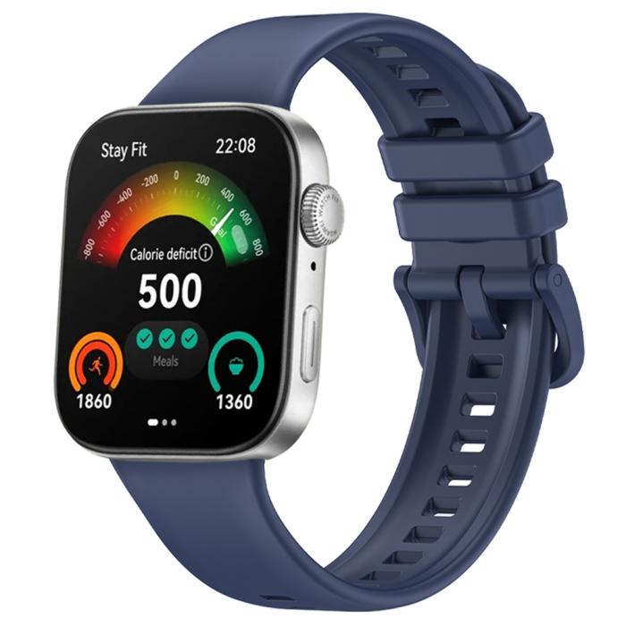 Bild 3, Huawei Watch Fit 3 Klockarmband Silikon Mörkblå