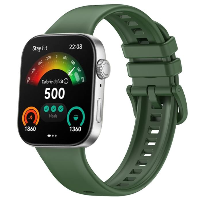 Bild 3, Huawei Watch Fit 3 Klockarmband Silikon Grön