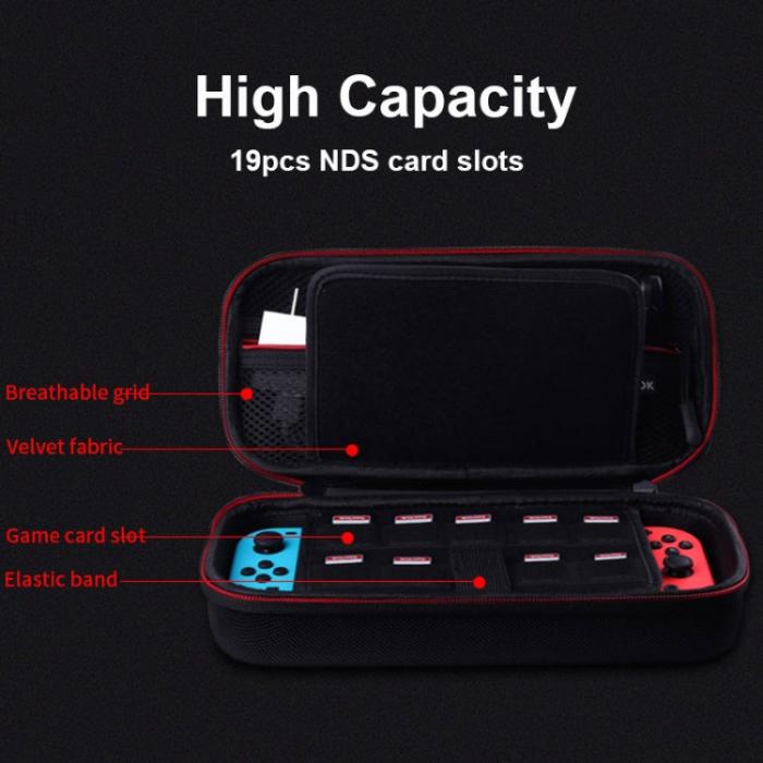 Bild 4, Nintendo Switch OLED Skyddsfodral EVA Svart
