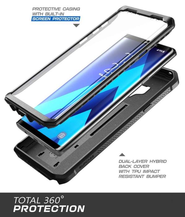 Bild 4, Supcase Galaxy Note 9 Skal Unicorn Beetle Pro Svart
