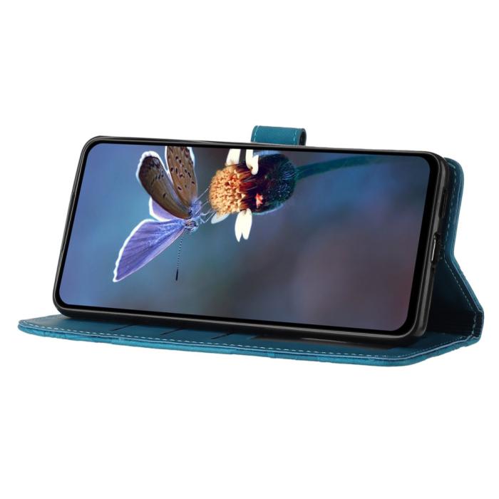 Bild 2, Samsung Galaxy S24 Ultra Fodral Blommigt Tryck Blå