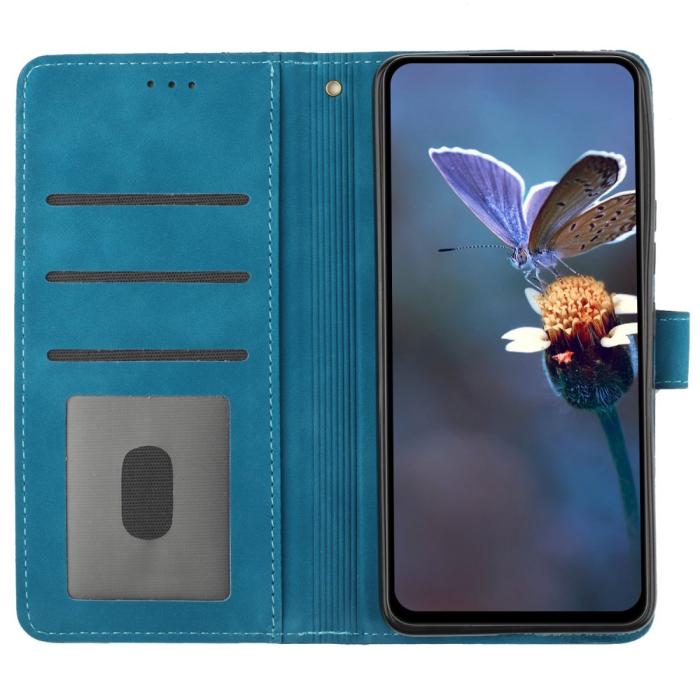 Bild 3, Samsung Galaxy S24 Ultra Fodral Blommigt Tryck Blå