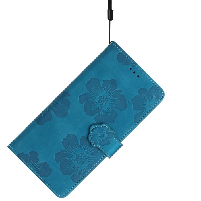 Bild 6, Samsung Galaxy S24 Ultra Fodral Blommigt Tryck Blå