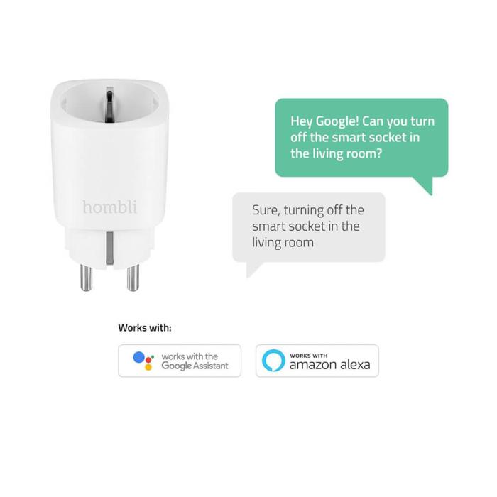 Bild 5, Hombli 3-PACK EU Smart Plug Promo Pack Vit