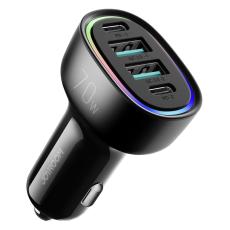 Joyroom 70W PD QC Billaddare 2x USB-C / 2x USB-A Svart