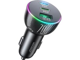 Joyroom 70W Billaddare USB-A / 2x USB-C PD Svart