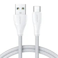 Joyroom 25 cm 2.4A USB-C Nylon Laddningskabel Vit