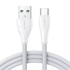Joyroom 1.2m 3A USB-C Nylon Laddningskabel Vit