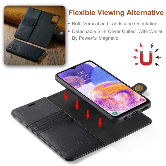 Bild 4, DG.MING Samsung Galaxy A23 5G 2in1 Magnet Fodral / Skal Svart