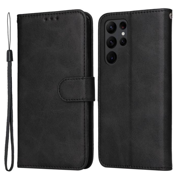 Bild 1, Samsung Galaxy S23 Ultra Fodral Läder Svart