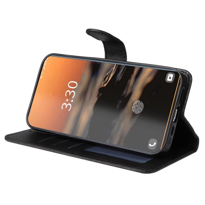 Bild 3, Samsung Galaxy S23 Ultra Fodral Läder Svart