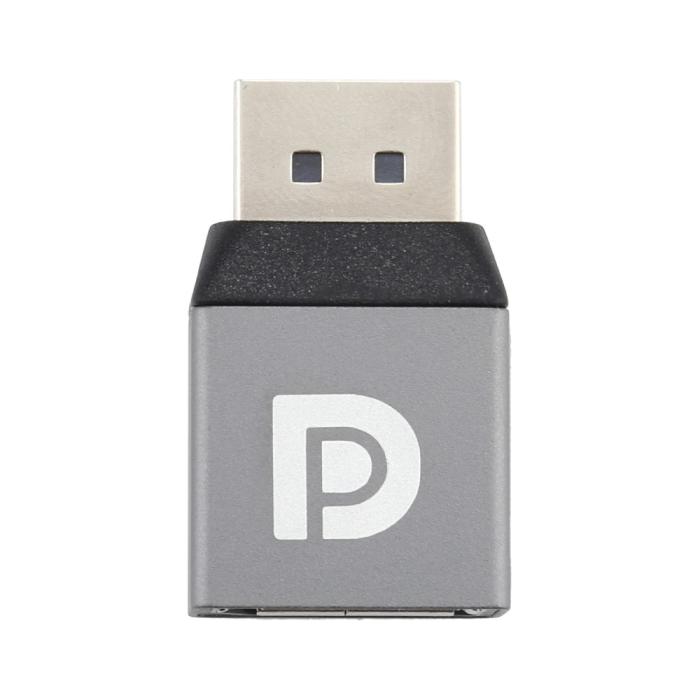 Bild 3, DisplayPort Hona till DisplayPort Hane Adapter Grå